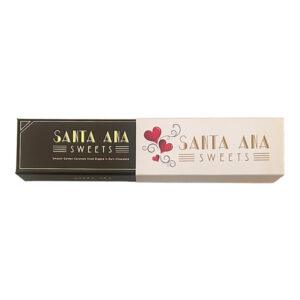 Valentine's Three piece box of Santa Ana Sweets chocolate covered salted caramels | Santa Ana Sweets