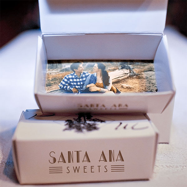Weddings and Events, Custom 2-piece boxes | Santa Ana Sweets