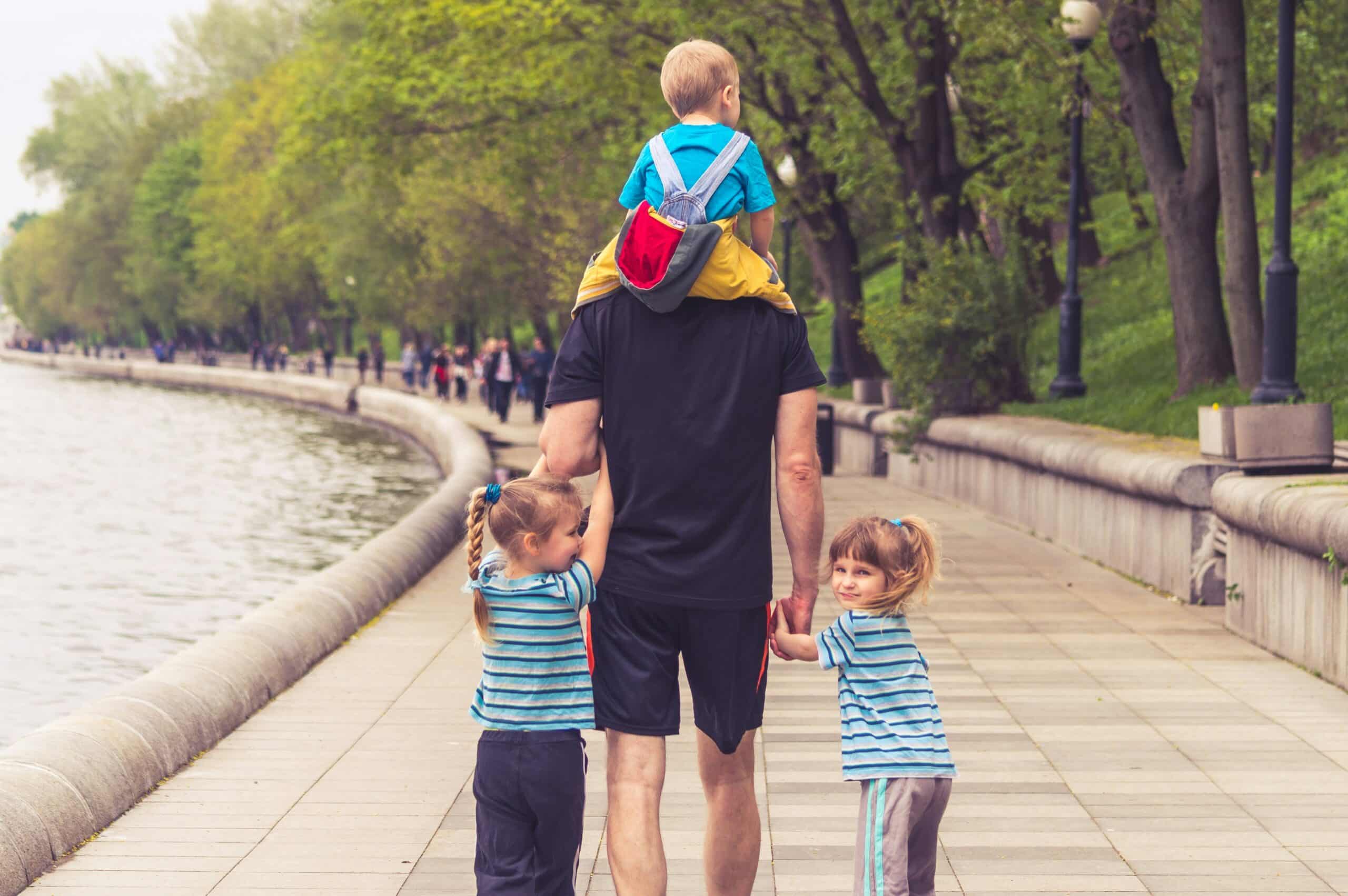 Dad with his kids father's day gift ideas